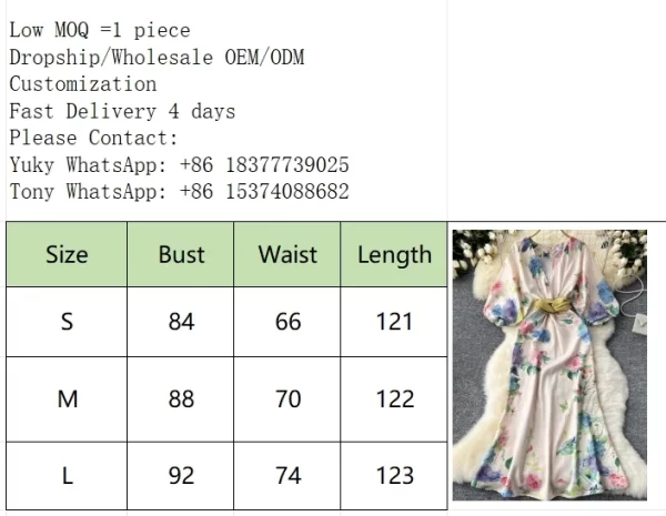 LE2437 Royal Sister Prom Dresses Women New Deep V-Neck Lantern Sleeve Fold Print Fishtail Dress Holiday Party Midi Casual Dress