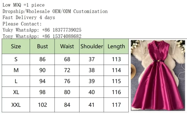 LE2447 Mature Boutique Ladies Evening Gown Hepburn Formal Suit Collar Sleeveless Belted Dinner Dress Elegant Large Swing Dress