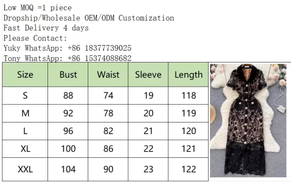 LE2459 Runway Lace Dress Female Delicate Hollow Out Women Boutique Casual Dress Metal Button Pocket Socialite Holiday Maxi Dress
