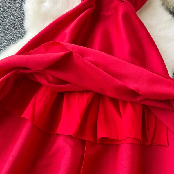 LE2448 Royal Sister Boutique Ladies Evening Gown Hepburn Formal Belted Dinner Party Halter Dress Elegant Large Swing Long Dress
