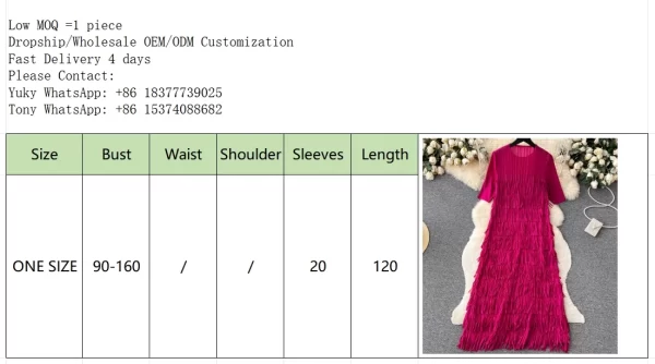 LE2513 Unique Draped Tassels Midi Large Size Evening Dress Fringe Pleated Design Socialite Evening Gown Elegant Party Long Dress