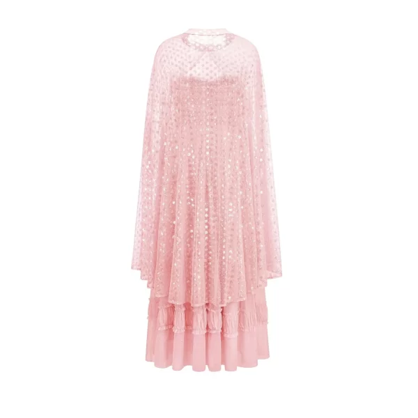 LE2546 High Quality Mesh Dresses Women Luxury Heavy Embroidery Sequin Maxi Lace Dresses Ocialite Holiday Long Evening Gown
