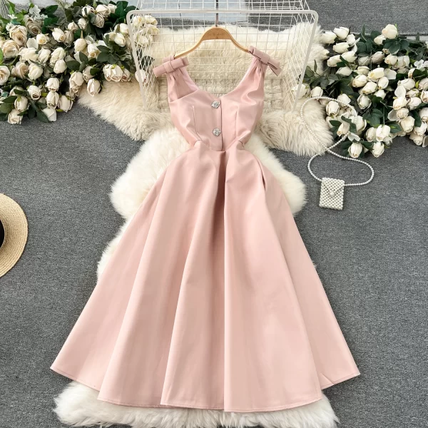 LE2451 Luxury Royal Sister Boutique Ladies Halter Dress Banquet Herben Socialite Dinner Party Long Dress Chic Banquet Robe