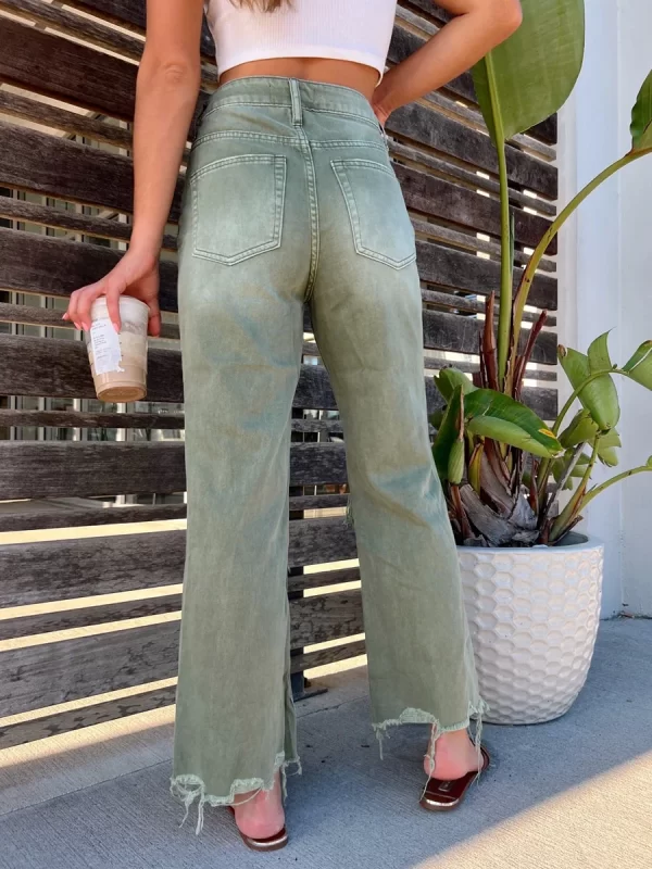 2025 High Quality Women's Ripped Jeans Straight Loose Jeans
