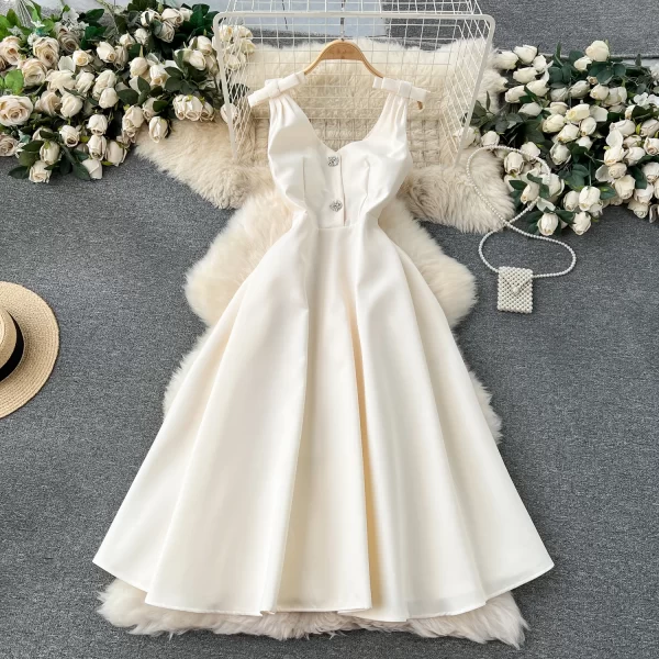 LE2451 Luxury Royal Sister Boutique Ladies Halter Dress Banquet Herben Socialite Dinner Party Long Dress Chic Banquet Robe