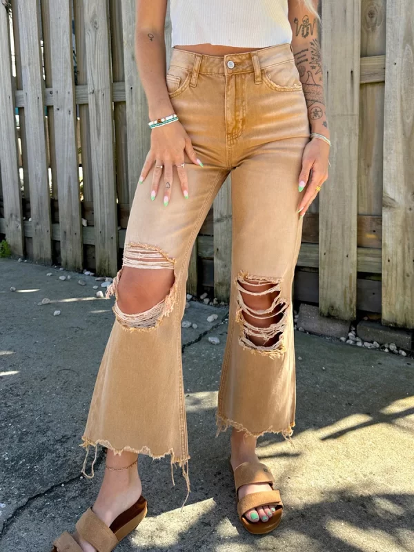 2025 High Quality Women's Ripped Jeans Straight Loose Jeans