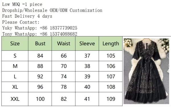 LE2460 European Style Lace Dresses Female Socialite Holiday Embroidery Midi Dress Women'S Boutique V-Neck Casual Dress